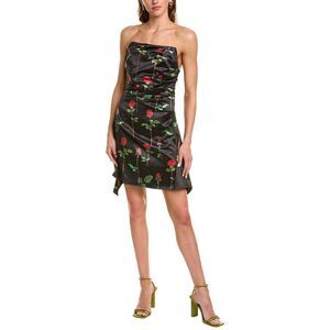 Rare London Womens Strapless Mini Dress, Black